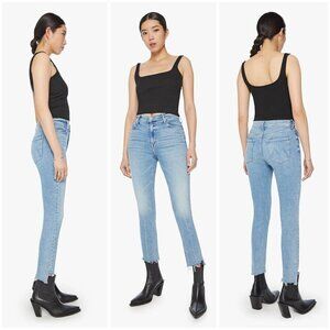 💕MOTHER💕 The Mid Rise Dazzler Ankle Step Fray Jeans ~ Ropin' & Ridin' 30 NWT